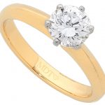 Yellow Gold Solitaire Engagement Ring C822 in Yellow Gold.