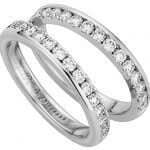 Channel Claw Diamond Wedding Rings C873
