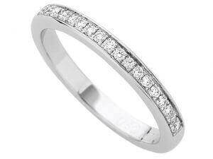 White Gold Watch Set Diamond Band C881