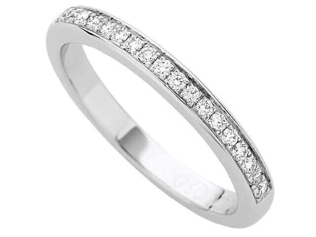 White Gold Watch Set Diamond Band C881