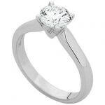 Round Brilliant Cut Solitaire Diamond Ring C918
