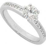 A MDT DESIGN Signature Round Diamond with Channel set Diamond Band C998 engagement ring, handcrafted by MDT DESIGN in white gold.