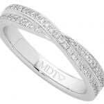 This Bow Ring With Grain Set Diamonds C972 features grain set diamonds, creating a stunning bow ring.