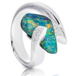 Revival -2017 jewellery design Award Entry - Boulder Opal Ring Design