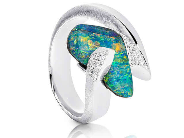 Revival -2017 Award Entry - Boulder Opal Ring Design