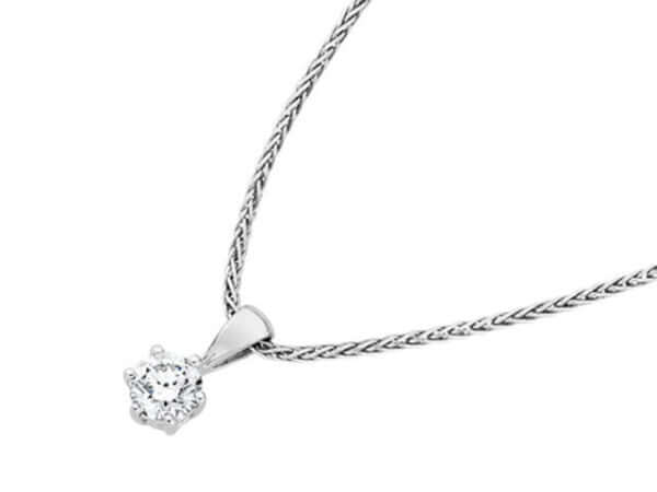 Solitaire Diamond Pendant C669