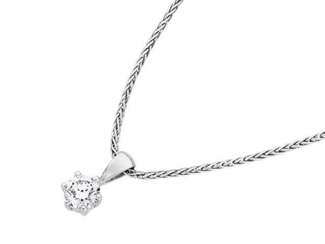 Solitaire Diamond Pendant C669