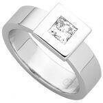 A stunning Bezel Set Princess Cut Diamond Ring C920 crafted in white gold for an elegant look.