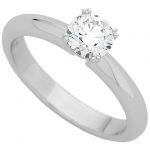 Solitaire Double Claw Set Diamond Engagement Ring C932