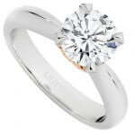 Platinum 4 Claw With Argyle Pink Diamonds C560