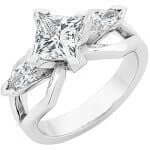 Bella -2013 Award Entrant - C4048 Diamond Engagement Ring in 14k White Gold.