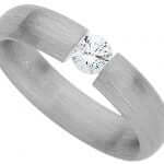 Tension Set Round Diamond Ring C015