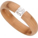 A Tension Set Round Diamond Ring C015 with a Round Diamond in the center.