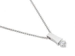 Tension set diamond necklace C1006