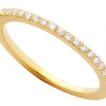 Yellow Gold Claw Set Diamond Band C571.5 featuring an eternity design.