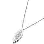 Marquise Shape Watch Set Diamonds Pendant C758