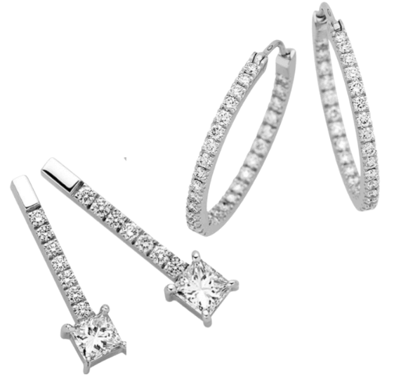 Claw set diamond tennis bracelet C926.