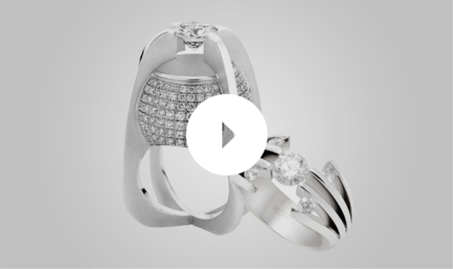 A stunning white gold ring sparkling with diamonds, available at select jewellery stores in Melbourne.