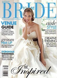 The cover of the bride magazine featuring stunning jewellery from Melbourne's top stores.