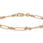 A Marion Paperclip Gold bracelet.