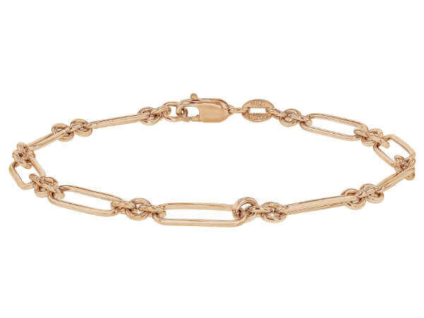 A Marion Paperclip Gold bracelet.