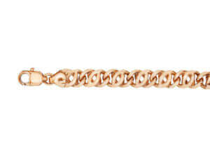 Unique mens 9ct rose gold bracelet