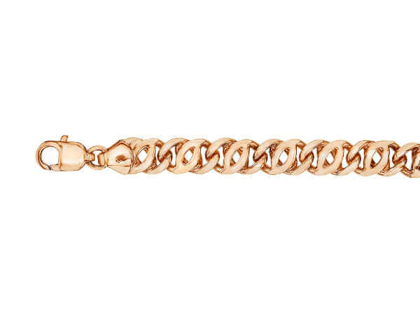 Unique mens 9ct rose gold bracelet