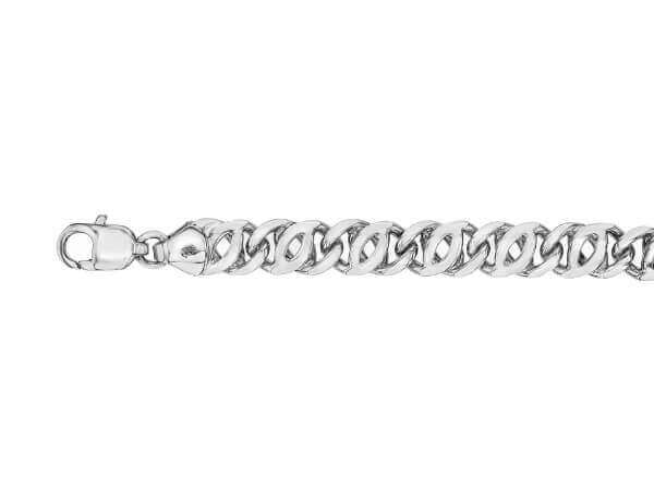 Unique mens 9ct white gold bracelet