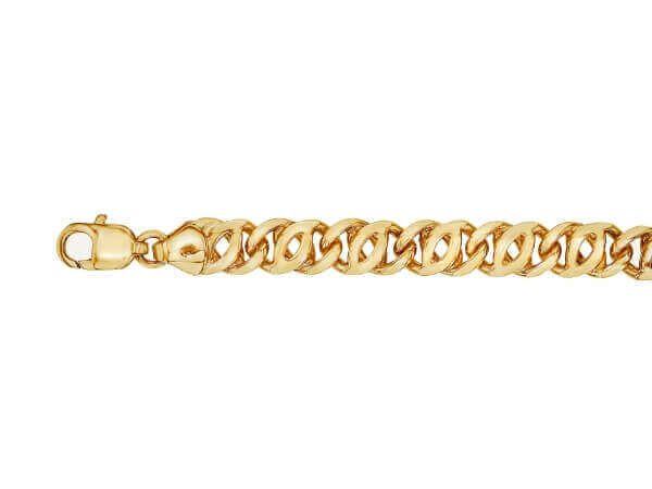Unique mens 9ct yellow gold bracelet