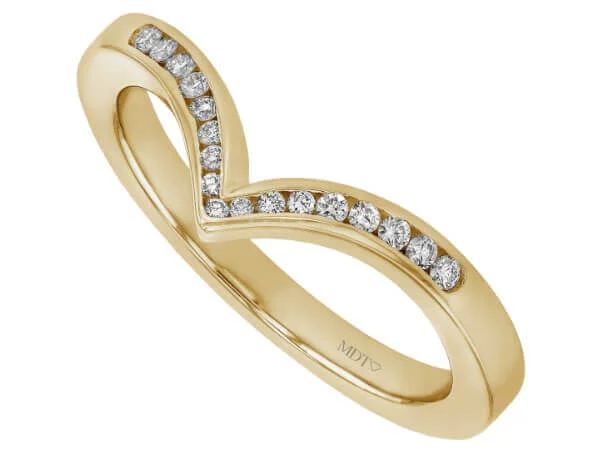 Pointed wedding band sales