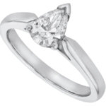 pear shape diamond solitaire engagement ring c363