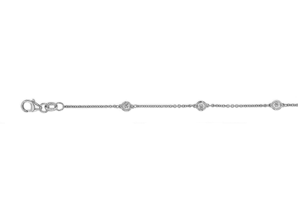 bezel set diamond gold bracelets c1140