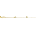 bezel set diamond yellow gold bracelets c1140