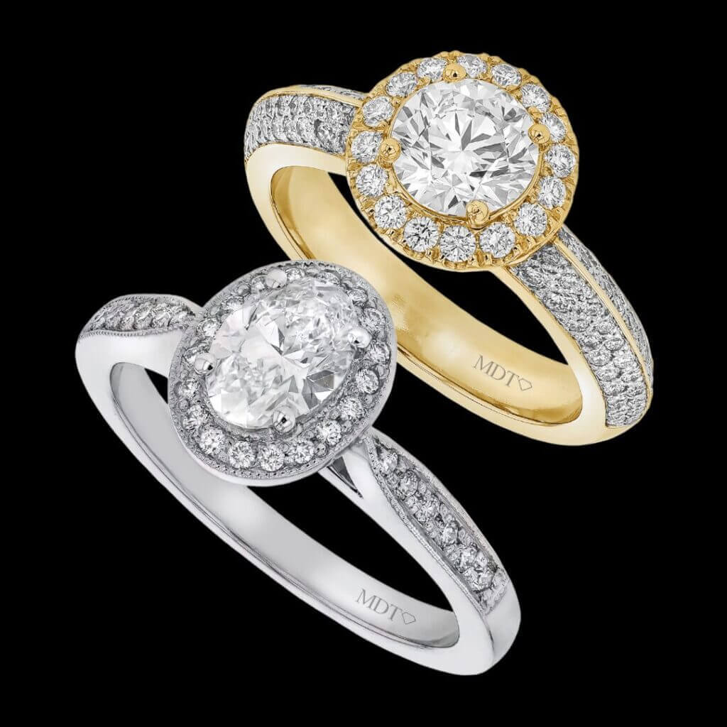 diamond halo engagement rings melbourne
