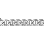 white gold anchor men’s bracelet chain c1130