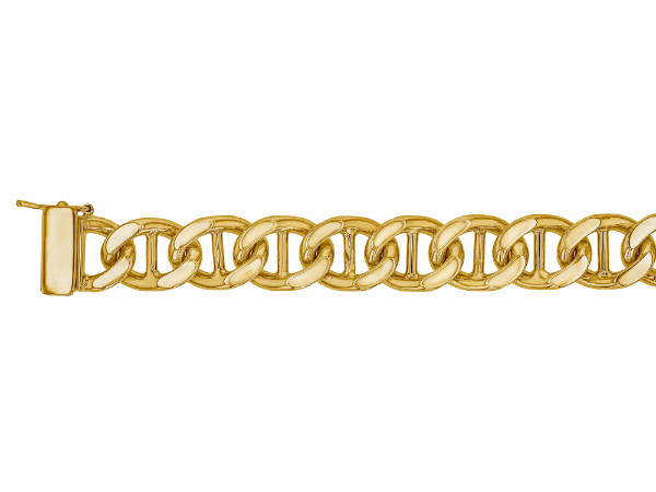 gold marine bracelet chain