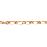 Mens figaro rose gold bracelet
