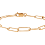 Ladies Rose gold paperclip bracelet