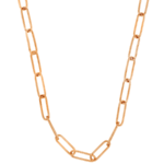 gold paperclip chain necklace