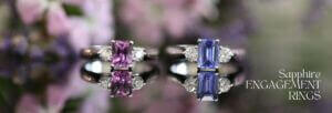 handmade sapphire and diamond engagement rings melbourne