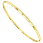 knife edge solid 18ct rose gold bangle