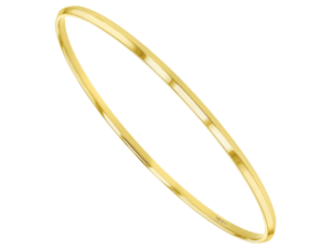 knife edge solid 18ct rose gold bangle