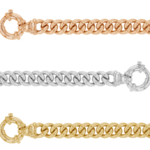 ladies gold belcher bracelet c1136