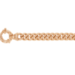 18ct rose gold ladies belcher bracelet