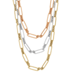 gold paperclip chain necklace