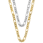 men’s gold figaro necklace chains