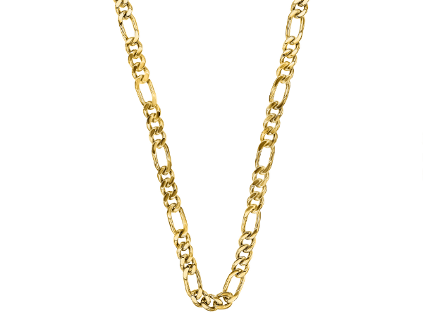 men’s gold figaro necklace chains