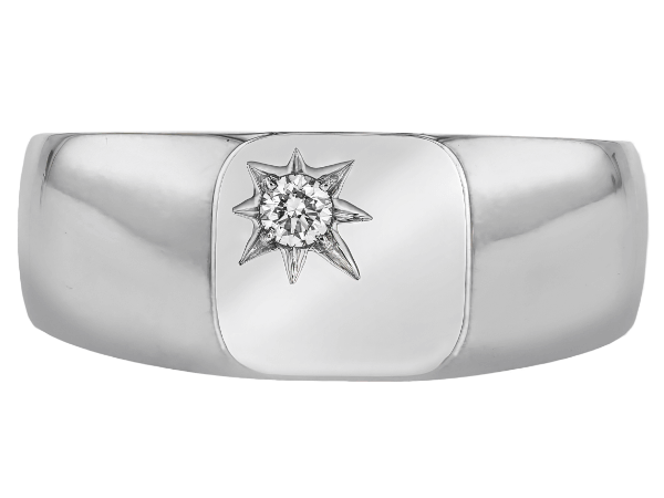 wide mokume gane ring with yellow gold trim c715 9