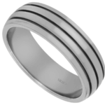 men’s gold mokume gane ring with white gold tracks c708 6.6