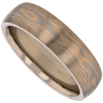 wide yellow and white gold mokume gane men’s ring c700 8